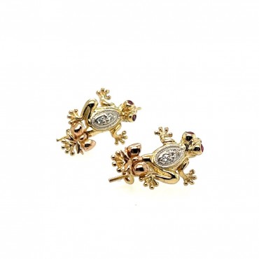 Aretes Rana 14K