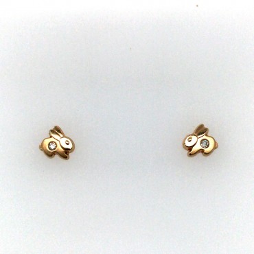 Broquel 14K Conejo con...