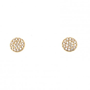 Aretes Redondos 14K