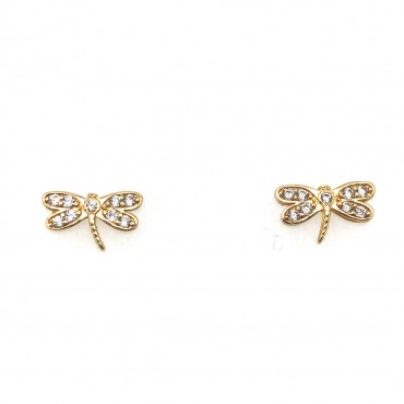 Aretes Libelula 14K