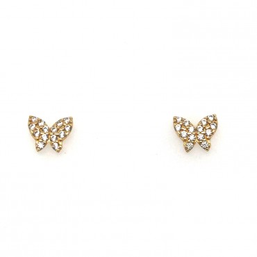 Aretes Mariposa 14K