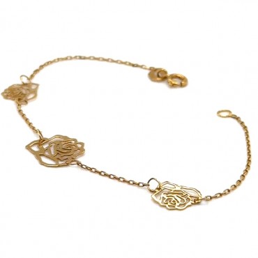 19523 Pulso Light Flor 14K...