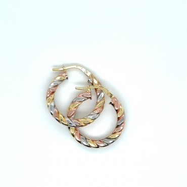 Arracadas Huecas Oro 10K