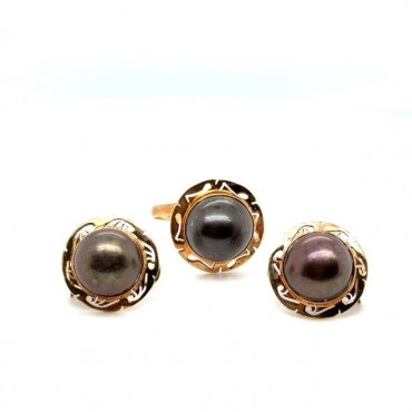 Aretes y Anillo Medias...