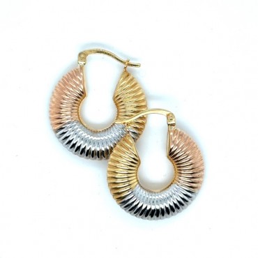 Arracadas Florentinas Oro 10K